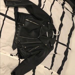 Faux leather jacket from Zara